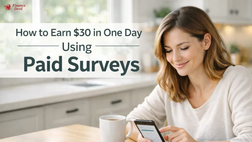 Make Money with Online Surveys (How to Earn $30 in One Day Using Paid Surveys)