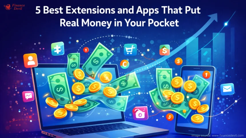5 Best Extensions and Apps That Put Real Money in Your Pocket