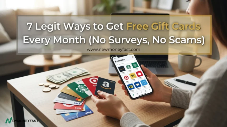 7 Legit Ways to Get Free Gift Cards Every Month