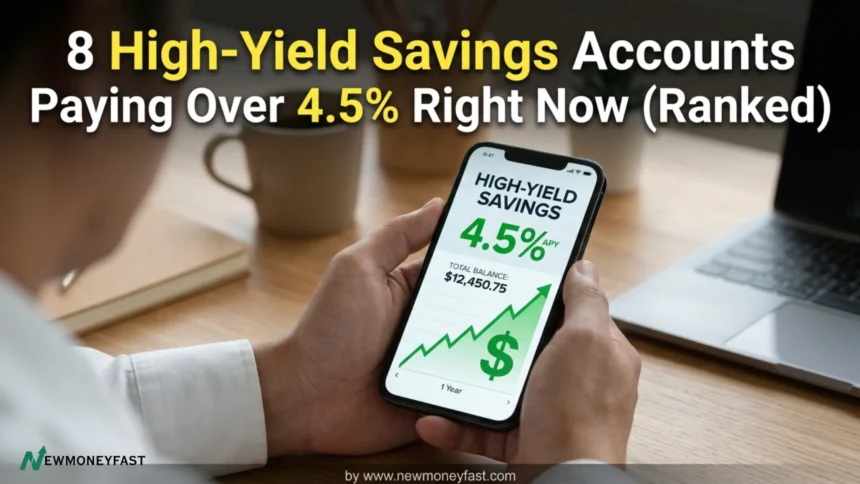 8 High-Yield Savings Accounts Paying Over 4.5% Right Now (Ranked)
