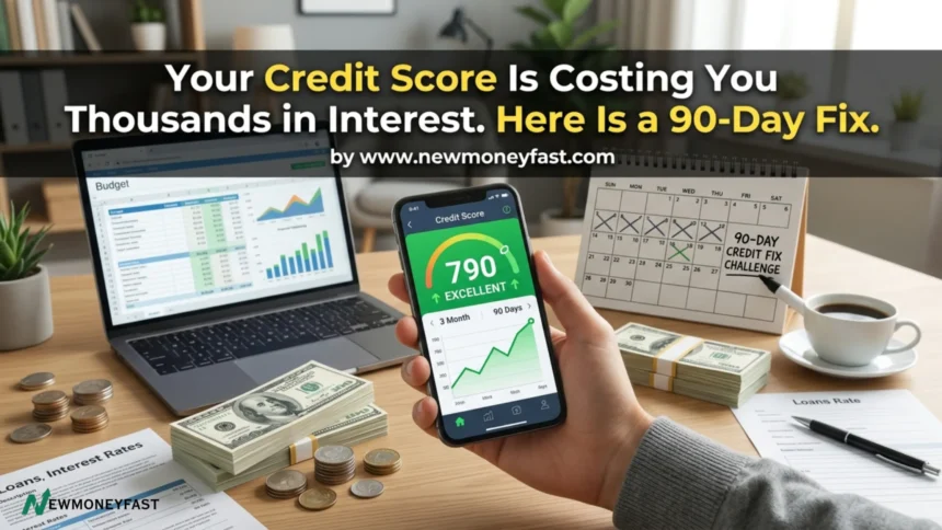 Your Credit Score Is Costing You Thousands in Interest. Here Is a 90-Day Fix