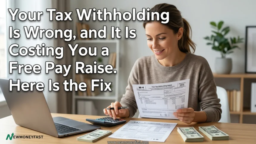 Your Tax Withholding Is Wrong, and It Is Costing You a Free Pay Raise