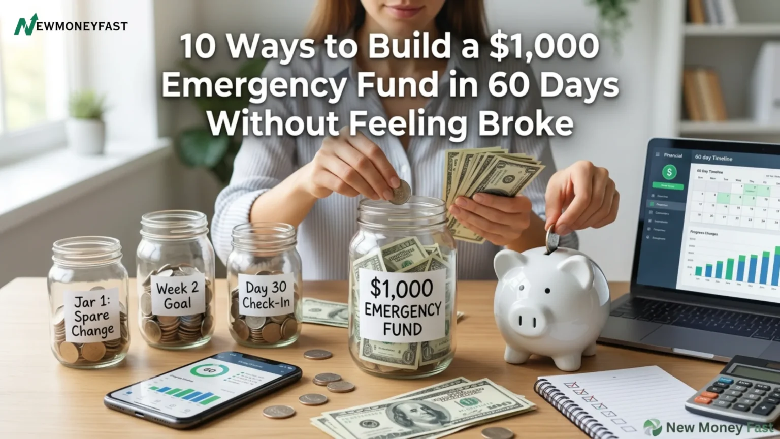 10 Ways to Build a $1,000 Emergency Fund in 60 Days Without Feeling Broke