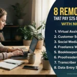 8 Remote Jobs That Pay $25 an Hour or More With No Degree